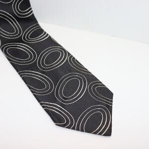 Vintage Alfani Silk Abstract Loop Pattern Tie 3.5” Wide